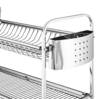 منشر ونشاف صحون معدن فضي 3 دور