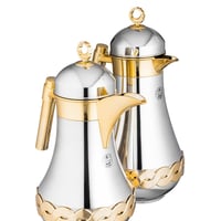 طقم ترامس جويلا من شركة السيف نيكل وذهبي مطفي 2 قط...