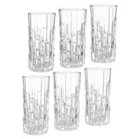 طقم كاسات ماء 6 قطعة محجر طويل