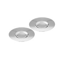 اطباق شاي استيل سادة 6 قطعة مقاس 12 سم استيل هندي