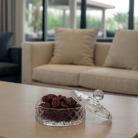 تمرية زجاج مدور محجر