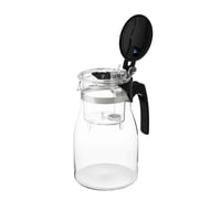 براد شاي زجاج مقاوم للحرارة 900 مل مع مصفى داخلي ب...