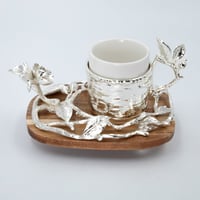 طقم فناجين قهوة تركي تصميم عثماني 13 قطعة