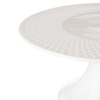 طقم كيك بورسلان ابيض 8 قطع