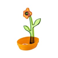 حامل ملاعق غرف بلاستيك الوان متعددة ديكور وردة