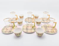 طقم شاي وقهوة 18 قطعة تركي