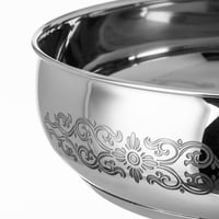 طاوة ستيل نقش ليزري مقاس 24 سم