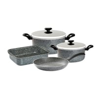 طقم قدور جرانيت نيوفلون 6 قطعة