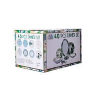 طقم سفرة 40 قطعة بورسلان ملو