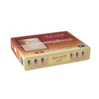 كاسات ماء زجاج ياباني مزخرف فضي 6 قطعة