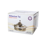 حافظة طعام استيل وذهبي ميلينوم بقفل 35 سم