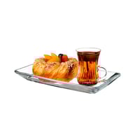 صحن تقديم زجاج سادة 24*12 سم