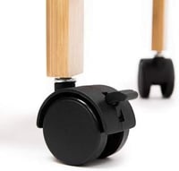 عربية من خشب البامبو لتخزين الخضراوات