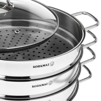 كوركماز قدر منتو استيل 18/10 مقاس 28 تركي