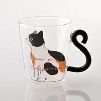 كوب زجاج وايت كات