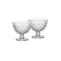 كاسات ايس كريم زجاج محجر 6 قطعة