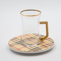 طقم شاي وقهوة 18 قطعة تركي