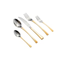 شنطة ملاعق 72 قطعة فضي وذهبي 18/8