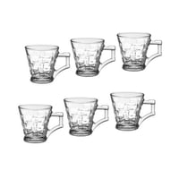 طقم اكواب شاي زجاج 6 قطعة