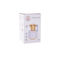 ترمس قهوة وردي وذهبي 1 لتر