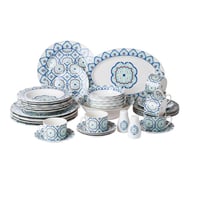 طقم سفرة 40 قطعة بورسلان ملو