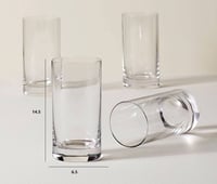 طقم كاسات زجاج تركي 6 قطعة 330 مل