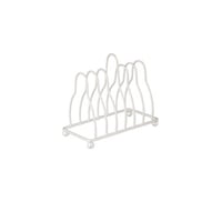 حامل صحون حلا معدن فضي 6 خانات