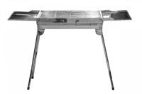 منقل شواء استيل متحرك مع غطاء