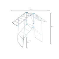 منشر غسيل معدن 2 دور ابيض 10 متر