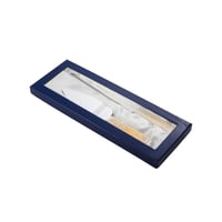 جاروف مع سكين لتقطيع الكيك فضي