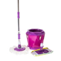 طقم تنظيف سطل مع ممسحة 4 قطعة