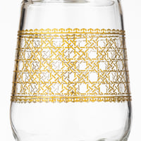 طقم كريستال تركي 76 قطعة ذهبي