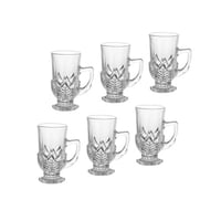 اكواب شاي زجاج ياباني محجر 6 قطعة 120 مل