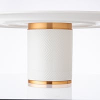 طقم كيك بورسلان ابيض 8 قطعة