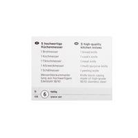 طقم سكاكين تقطيع 5 قطعة استيل مع استاند