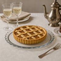 صحن زجاج شفاف تركي من pasabahce مقاس 37 سم