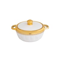 حافظات طعام بلاستيك 4 قطعة ابيض وذهبي هندي