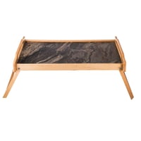 طاولة للسرير والرحلات قابلة للطي من الخشب مستطيلة...