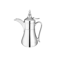 دلة قهوة سعودي فضي 350 مل من الداخل استيل