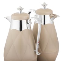 طقم ترامس لوفر 2 قطعة 1 لتر مع تبسي وتمريات بلاستي...