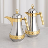 طقم ترامس جويلا من شركة السيف نيكل وذهبي مطفي 2 قط...