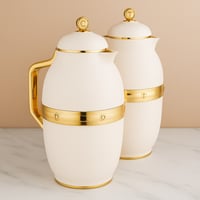 طقم ترامس ديفا من شركة السيف لؤلؤي وذهبي 2 قطعة بس...