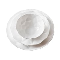 طقم عشاء اركوبال ابيض ناصع محجر 24 قطعة 6 اشخاص