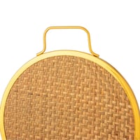 صينية تقديم مدور داير معدن ارضية خسف مقاس 31 سم