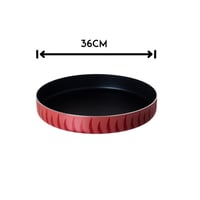 صينية فرن دائرية بطبقة مانعة للالتصاق 36 سم