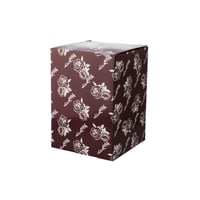 سلة وعلبة مناديل معدن فضي