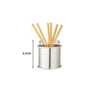 ملاعق شاي ذهبي مبروم مع حامل فضي