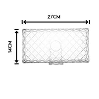 صحن تقديم زجاج مستطيل مربعات 27*14 سم