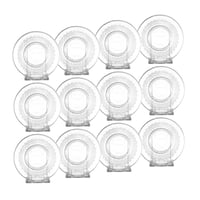 اطباق شاي زجاج منقوش 12 قطعة