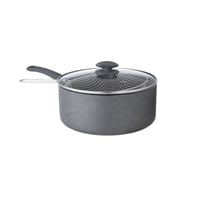 قدر قلي جرانيت تركي مع مصفى مقاس 26 سم رصاصي